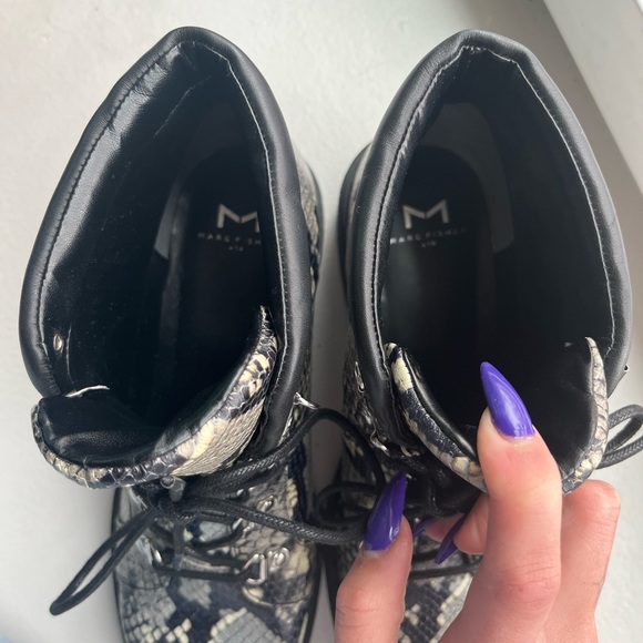 Marc fisher snakeskin patterned boots - Picture 3 of 4